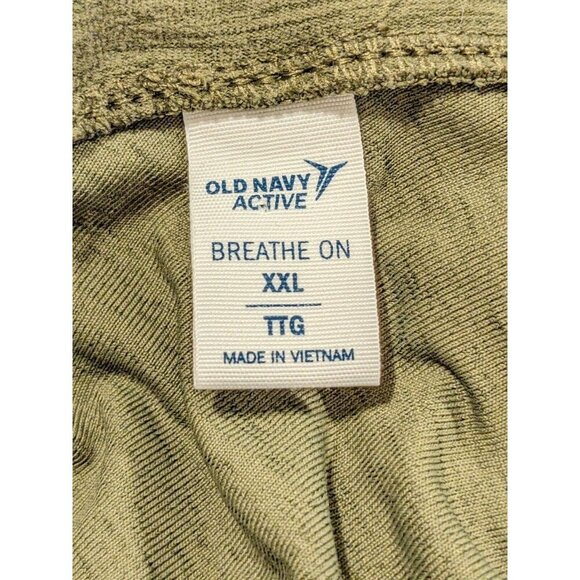 Old Navy Active Breath On Jumpsuit Plus XXL Green Wide Leg V Neck Sleeveless - Picture 3 of 3